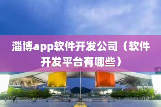 淄博app软件开发公司（软件开发平台有哪些）