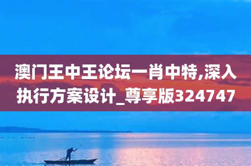 澳门王中王论坛一肖中特,深入执行方案设计_尊享版324747