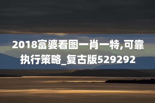 2018富婆看图一肖一特,可靠执行策略_复古版529292