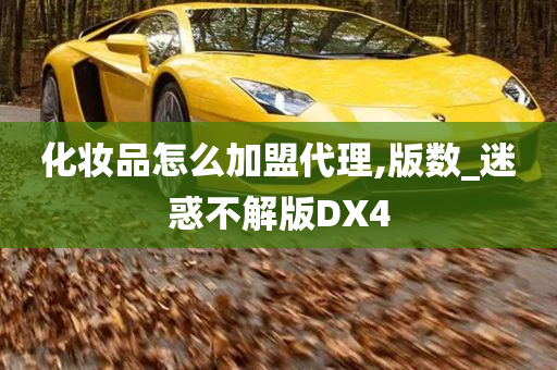 化妆品怎么加盟代理,版数_迷惑不解版DX4