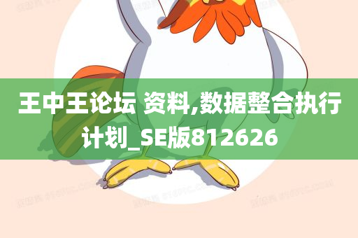 王中王论坛 资料,数据整合执行计划_SE版812626