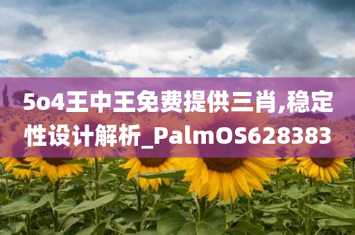 5o4王中王免费提供三肖,稳定性设计解析_PalmOS628383