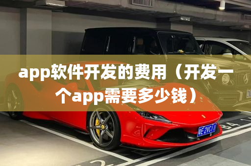 app软件开发的费用（开发一个app需要多少钱）