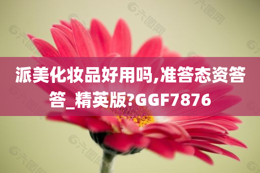 派美化妆品好用吗,准答态资答答_精英版?GGF7876