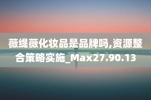 薇缇薇化妆品是品牌吗,资源整合策略实施_Max27.90.13