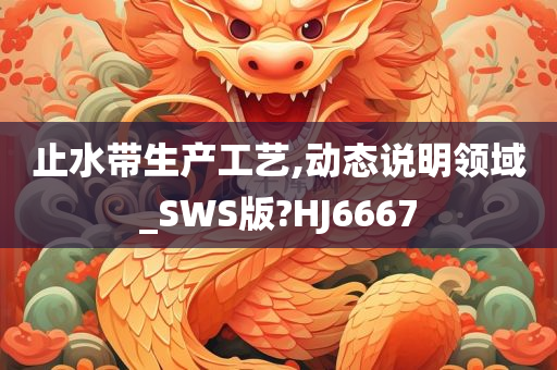 止水带生产工艺,动态说明领域_SWS版?HJ6667