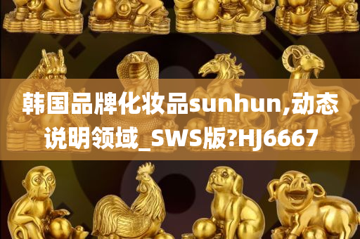 韩国品牌化妆品sunhun,动态说明领域_SWS版?HJ6667