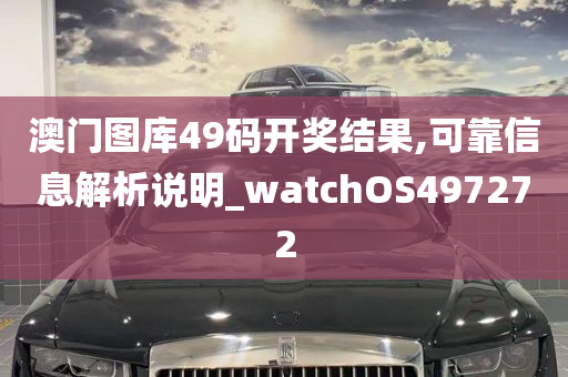 澳门图库49码开奖结果,可靠信息解析说明_watchOS497272