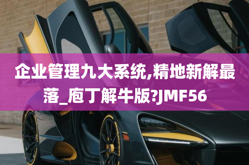 企业管理九大系统,精地新解最落_庖丁解牛版?JMF56