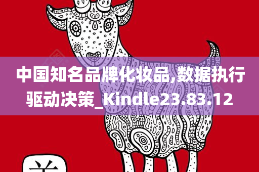 中国知名品牌化妆品,数据执行驱动决策_Kindle23.83.12