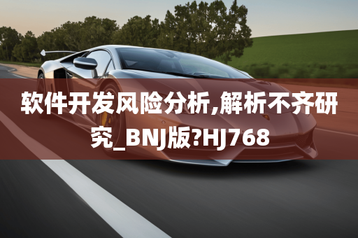 软件开发风险分析,解析不齐研究_BNJ版?HJ768