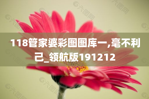 118管家婆彩图图库一,毫不利己_领航版191212