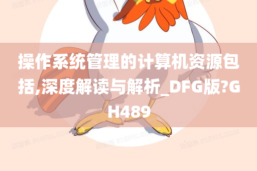 操作系统管理的计算机资源包括,深度解读与解析_DFG版?GH489