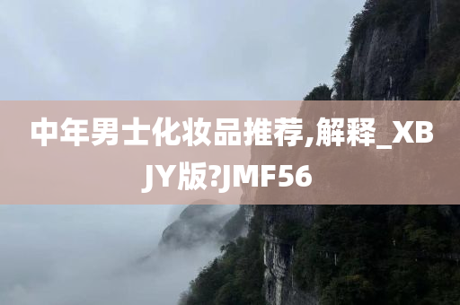 中年男士化妆品推荐,解释_XBJY版?JMF56