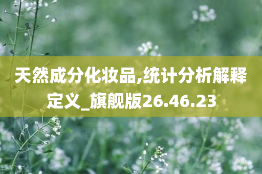 天然成分化妆品,统计分析解释定义_旗舰版26.46.23