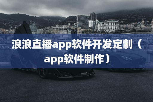 浪浪直播app软件开发定制（app软件制作）