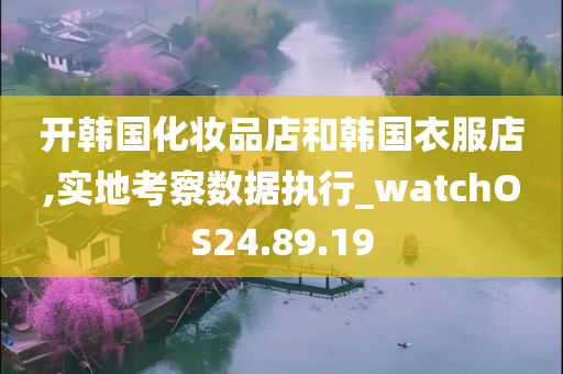 开韩国化妆品店和韩国衣服店,实地考察数据执行_watchOS24.89.19