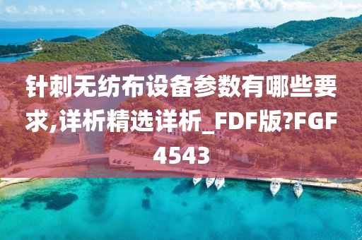 针刺无纺布设备参数有哪些要求,详析精选详析_FDF版?FGF4543