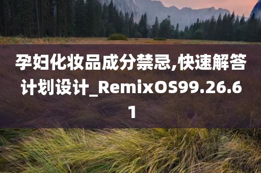 孕妇化妆品成分禁忌,快速解答计划设计_RemixOS99.26.61