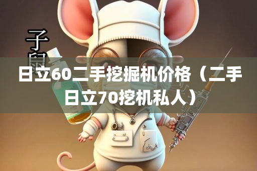 日立60二手挖掘机价格（二手日立70挖机私人）