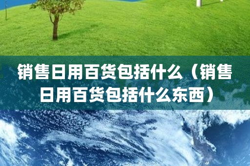 销售日用百货包括什么（销售日用百货包括什么东西）