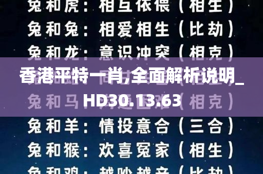 香港平特一肖,全面解析说明_HD30.13.63