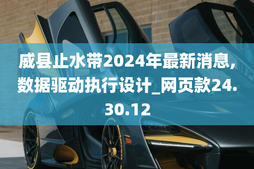 威县止水带2024年最新消息,数据驱动执行设计_网页款24.30.12