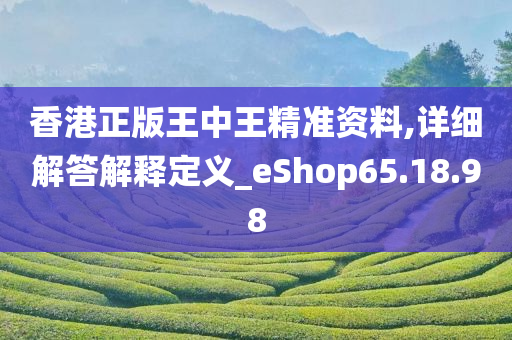 香港正版王中王精准资料,详细解答解释定义_eShop65.18.98