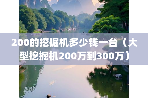 200的挖掘机多少钱一台（大型挖掘机200万到300万）