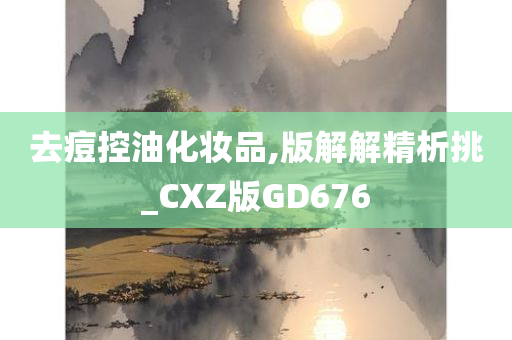 去痘控油化妆品,版解解精析挑_CXZ版GD676