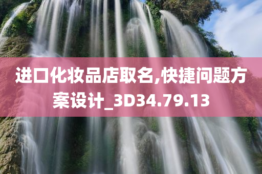 进口化妆品店取名,快捷问题方案设计_3D34.79.13