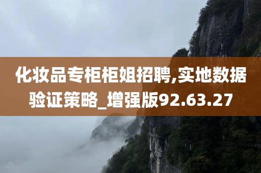 化妆品专柜柜姐招聘,实地数据验证策略_增强版92.63.27