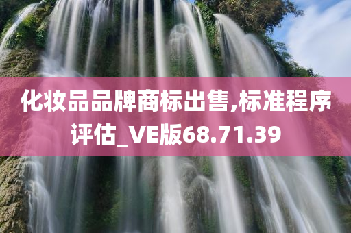 化妆品品牌商标出售,标准程序评估_VE版68.71.39