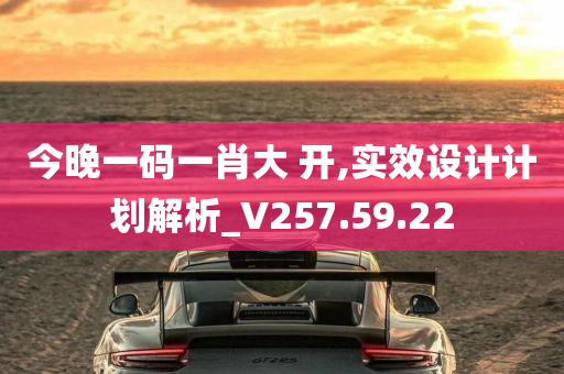 今晚一码一肖大 开,实效设计计划解析_V257.59.22