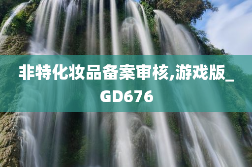 非特化妆品备案审核,游戏版_GD676