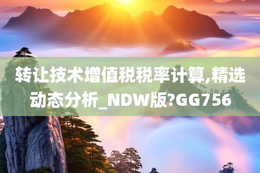 转让技术增值税税率计算,精选动态分析_NDW版?GG756