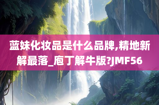 蓝妹化妆品是什么品牌,精地新解最落_庖丁解牛版?JMF56