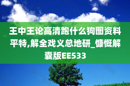 王中王论高清跑什么狗图资料平特,解全戏义总地研_慷慨解囊版EE533