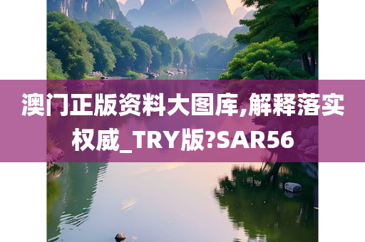 澳门正版资料大图库,解释落实权威_TRY版?SAR56