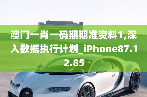 澳门一肖一码期期准资料1,深入数据执行计划_iPhone87.12.85