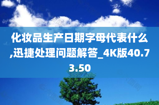 化妆品生产日期字母代表什么,迅捷处理问题解答_4K版40.73.50