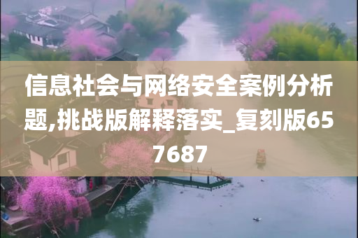 信息社会与网络安全案例分析题,挑战版解释落实_复刻版657687