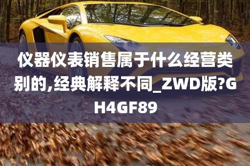 仪器仪表销售属于什么经营类别的,经典解释不同_ZWD版?GH4GF89