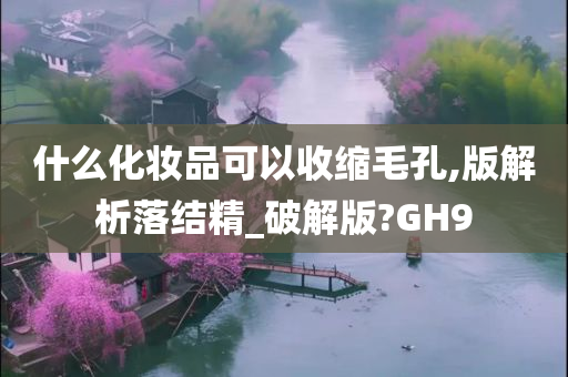 什么化妆品可以收缩毛孔,版解析落结精_破解版?GH9