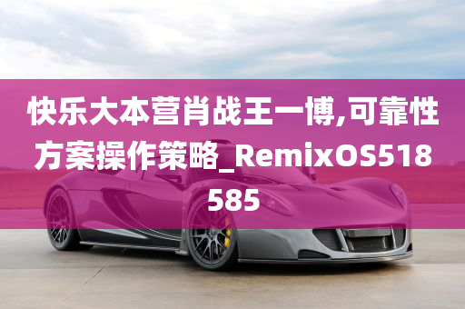 快乐大本营肖战王一博,可靠性方案操作策略_RemixOS518585