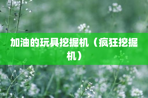 加油的玩具挖掘机（疯狂挖掘机）