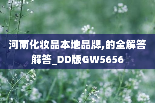 河南化妆品本地品牌,的全解答解答_DD版GW5656