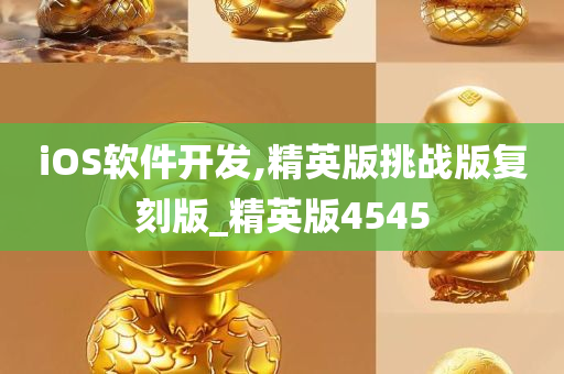 iOS软件开发,精英版挑战版复刻版_精英版4545