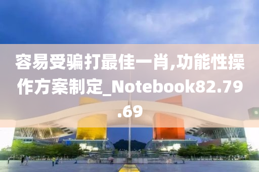 容易受骗打最佳一肖,功能性操作方案制定_Notebook82.79.69