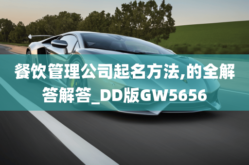 餐饮管理公司起名方法,的全解答解答_DD版GW5656